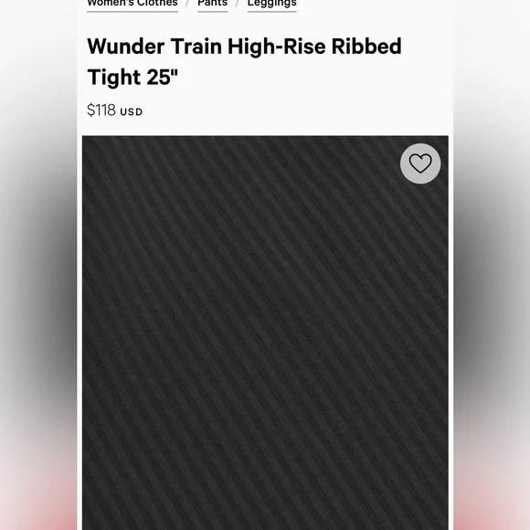 Lululemon Wunder Train Ribbed - Picture 5 of 5